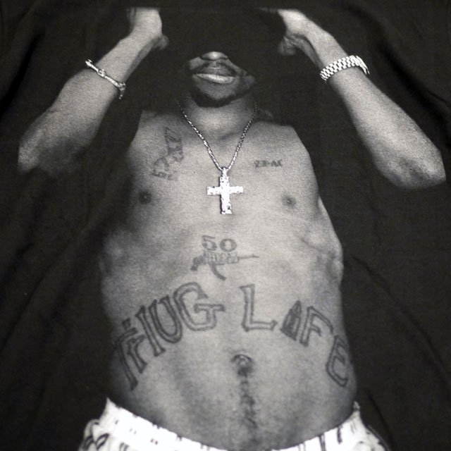 Hip HOP(ヒップホップ) アーティスト- 2Pac(2パック) Tシャツ- Fedup ...