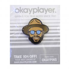 <img class='new_mark_img1' src='https://img.shop-pro.jp/img/new/icons30.gif' style='border:none;display:inline;margin:0px;padding:0px;width:auto;' />Okayplayer "BLACK THOUGHT" ピンズ 