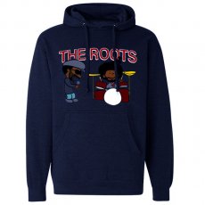 <img class='new_mark_img1' src='https://img.shop-pro.jp/img/new/icons6.gif' style='border:none;display:inline;margin:0px;padding:0px;width:auto;' />Okayplayer "Black Thought & Questlove Cartoon" スウェットパーカー / ネイビー