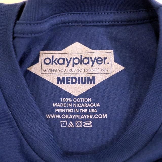okayplayer Tシャツ ネイビー Hip HOP(ヒップホップ) ラップT-Okayplayer 