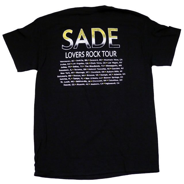 R&B オフィシャル tシャツ-Sade(シャーデー)ツアーTシャツ - Fedup 