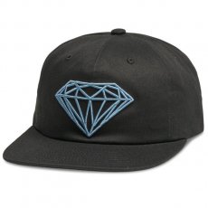 Diamond Supply Co "BRILLIANT" アンコンストラクテッド・スナップバックキャップ / ブラック