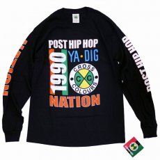 <img class='new_mark_img1' src='https://img.shop-pro.jp/img/new/icons6.gif' style='border:none;display:inline;margin:0px;padding:0px;width:auto;' />Cross Colours "POST HIP HOP NATION" ロングスリーブTシャツ/ ブラック
