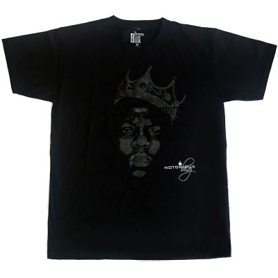 <img class='new_mark_img1' src='https://img.shop-pro.jp/img/new/icons6.gif' style='border:none;display:inline;margin:0px;padding:0px;width:auto;' />Notorious B.I.G "Green Crown" Tシャツ / ブラック