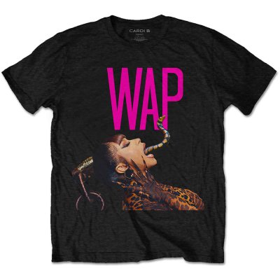 <img class='new_mark_img1' src='https://img.shop-pro.jp/img/new/icons6.gif' style='border:none;display:inline;margin:0px;padding:0px;width:auto;' />Cardi B "Dripping Snake" Tシャツ / ブラック