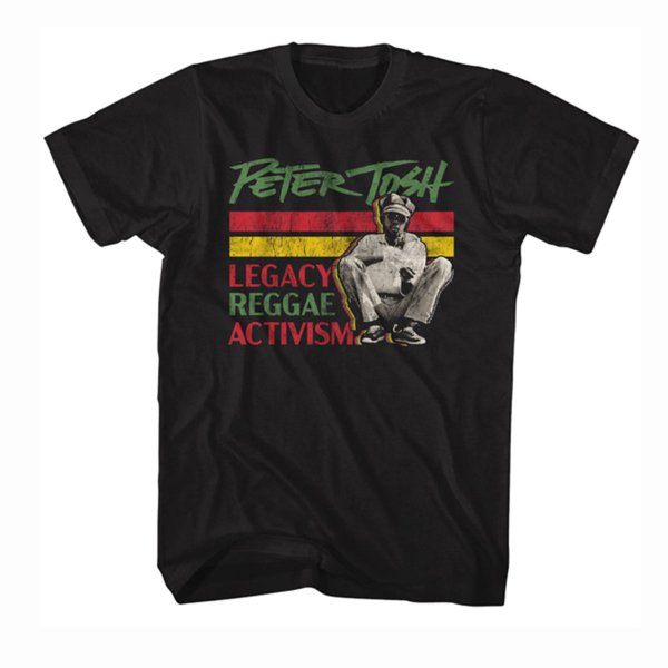 <img class='new_mark_img1' src='https://img.shop-pro.jp/img/new/icons30.gif' style='border:none;display:inline;margin:0px;padding:0px;width:auto;' />PETER TOSH "LEGACY REGGAE ACTIVISM" Tシャツ / ブラック