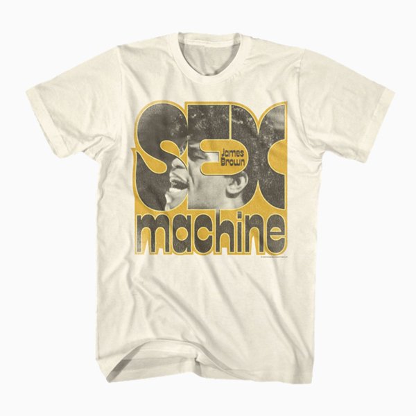 <img class='new_mark_img1' src='https://img.shop-pro.jp/img/new/icons30.gif' style='border:none;display:inline;margin:0px;padding:0px;width:auto;' />JAMES BROWN "SEX MACHINE" Tシャツ / ナチュラルホワイト