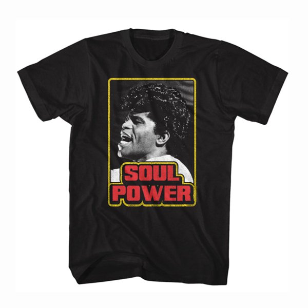 <img class='new_mark_img1' src='https://img.shop-pro.jp/img/new/icons30.gif' style='border:none;display:inline;margin:0px;padding:0px;width:auto;' />JAMES BROWN "Soul Power" Tシャツ / ブラック