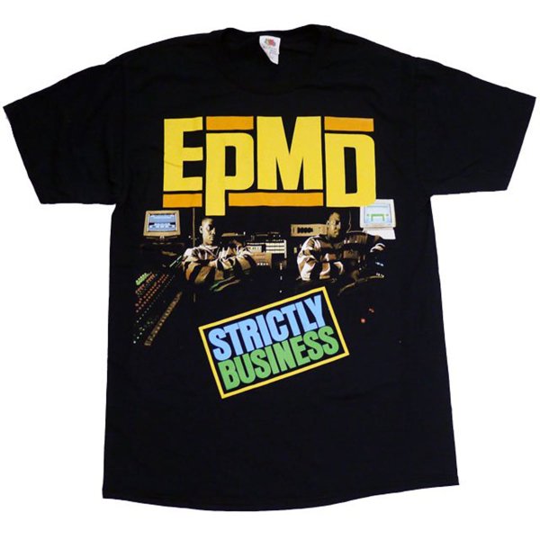 <img class='new_mark_img1' src='https://img.shop-pro.jp/img/new/icons30.gif' style='border:none;display:inline;margin:0px;padding:0px;width:auto;' />EPMD "Strictly Business" Tシャツ / ブラック