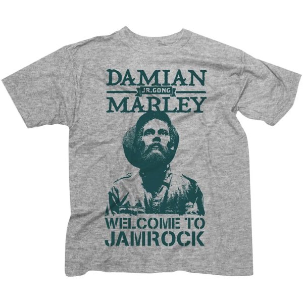 <img class='new_mark_img1' src='https://img.shop-pro.jp/img/new/icons6.gif' style='border:none;display:inline;margin:0px;padding:0px;width:auto;' />DAMIAN MARLEY "Welcome to JAMROCK" Tシャツ / グレー