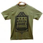 Okay Africa "Palm Wine" Tシャツ / オリーブ