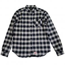 <img class='new_mark_img1' src='https://img.shop-pro.jp/img/new/icons21.gif' style='border:none;display:inline;margin:0px;padding:0px;width:auto;' />Diamond Supply Co. "OMBRE PLAID" ネルシャツ / ブラック