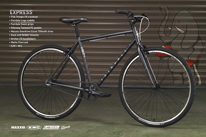 2023 FAIRDALE【EXPRESS】MATTE CHARCOAL サイズ:S/M - 自転車雑貨 FLIP＆FLOP オンラインストア