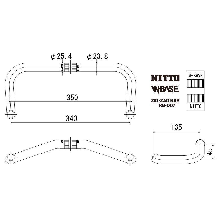 レビュー高評価商品 予約商品】NITTO×W-BASE【RB-007 BAR】SADA ZIG-ZAG パーツ