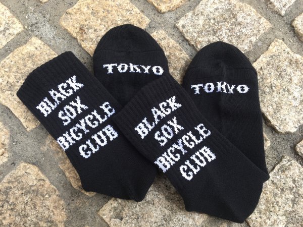 BLACK SOX BICYCLE CLUB/BSBC SOX(all black with TOKYO logo) - 25LAS 