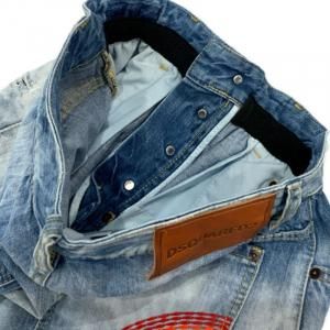 Dsquared2　ディースクエアード　ロゴプレート　デニムハーフパンツ Dsquared2 /ディースクエアード2】ハーフパンツ/メンズ セール
