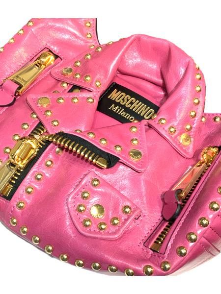 Moschino/モスキーノ】 ライダースモデルレザーショルダーバッグ SALE ...