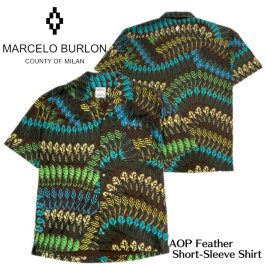 <img class='new_mark_img1' src='https://img.shop-pro.jp/img/new/icons16.gif' style='border:none;display:inline;margin:0px;padding:0px;width:auto;' />MARCELO BURLON(ޥ륻 ֥) <br>/AOP feather short-sleeve shirt