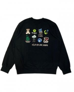 【送関込】Barrow ロゴユニセックス スェットシャツ BARROW/バロー】 ロゴプリントスウェットー -RINGselectshop仙台