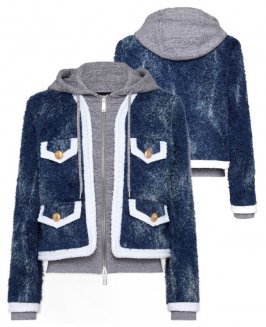 DSQUARED2<br> ǥ2<br>Denim Fur Hoodie Jacket 