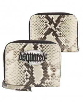 DSQUARED2<br> ǥ2<br>쥶å/Python Gothic  Leather Zip Wallet