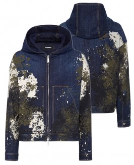 DSQUARED2<br> ǥ2<br>㥱å/Dark Urban Camo Wash Workwear Zipped Jacket 