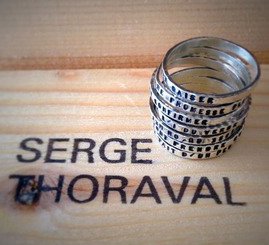 SERGE THORAVAL セルジュトラヴァル 7連リング 接吻 シルバー