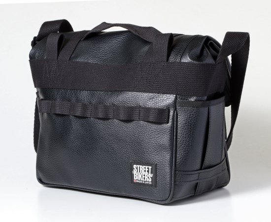 SIDE CARGO PACK (片側サイドバッグ, クラシックサイドバッグ)ーSTANDARDー“合皮” , ブラック - STREET  BIKERS' ストバイ公式ショッピングサイト