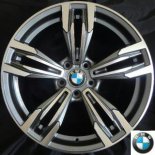 BMW【B5456/19インチ】8.5J +35 ; 9.5J +37 120X5H ポリッシュ/ダークグレー
