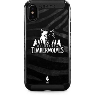 NBA ミネソタティンバーウルブズ カーゴ iPhoneケース Black Animal Print サムネイル