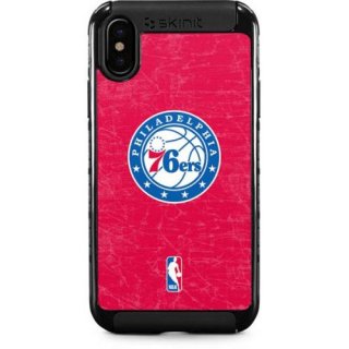 NBA フィラデルフィアセブンティシクサーズ カーゴ iPhoneケース Red Distressed サムネイル