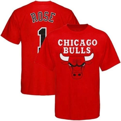 Derrick Rose #1 Chicago Bulls NBA Player T Shirt ᡼