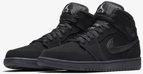 Air jordan retro shop 1 mid black