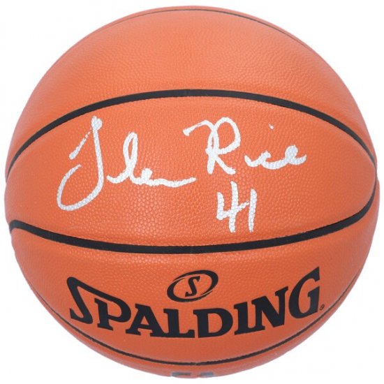 ボールは Glen Rice シャーロットホーネッツ ファナティクス オーセンティック 直筆サイン入り スポルディング バスケットボール ロッカーズ バスケnba専門店 ファナティ