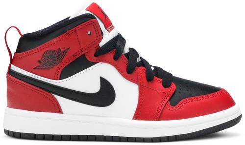 キッズ】エアジョーダン 1 Air Jordan 1 Mid PS 'Chicago Black Toe