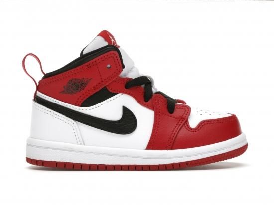 ベビー】エアジョーダン 1 Air Jordan 1 Mid TD 'Chicago' - NBAグッズ