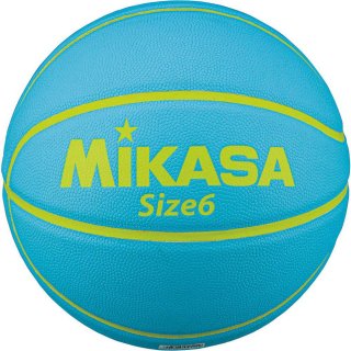 【1週間以内に発送】ミカサ MIKASA　バスケットボール6号 　ライトブルー サムネイル