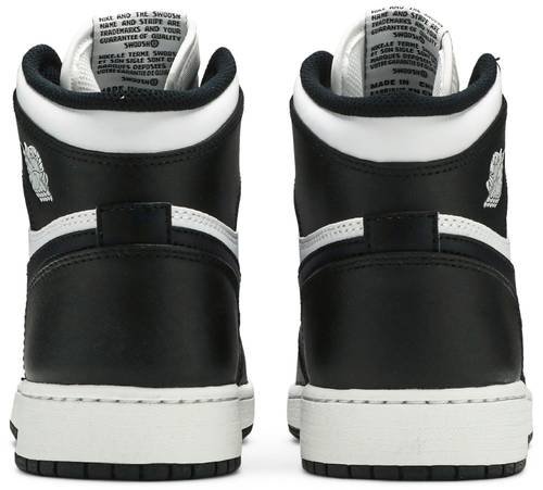 Air jordan 1 retro high 2024 og bg 'black white' 2014