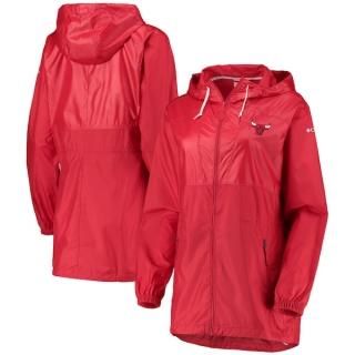 シカゴブルズ Columbia レディース フラッシュバック フル-ジップ ジャケット - レッド