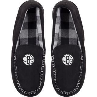 ブルックリンネッツ FOCO チーム ロゴ フランネル Moccasin スリッパ
