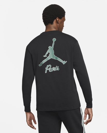 パリ・サンジェルマンメンズ ロングスリーブTシャツ ブラック パリ・サンジェルマンメンズ ロングスリーブTシャツ ブラック