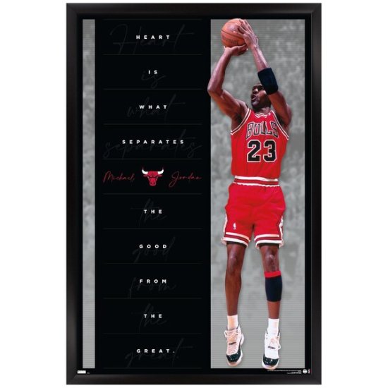 マイケル・ジョーダン シカゴブルズ 24.25'' x 35.75'' フレーム プレーヤー ハート - NBAグッズ バスケショップ通販専門店  ロッカーズ