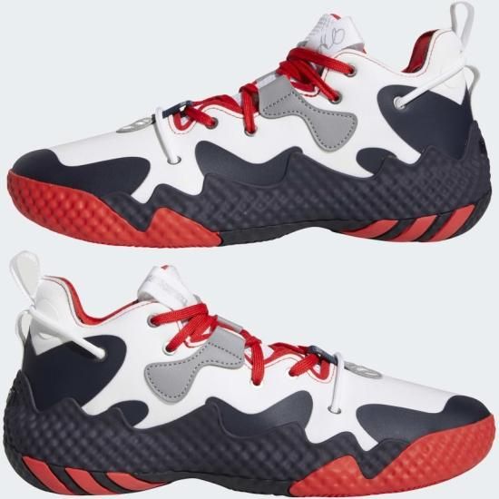 アディダス adidas Harden Vol. 6 ホワイト×レッド - NBAグッズ