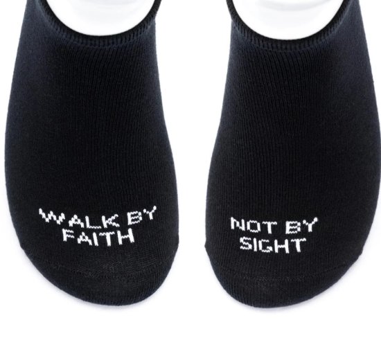 WALK BY FAITH NOT BY SIGHT LOW CUT SOCKS ֥åۥ磻 ᡼