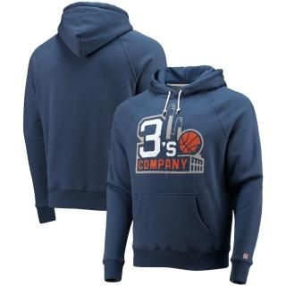 BIG3 3's Company Raglan Tri-Blend プルオーバー パーカー ネイビー