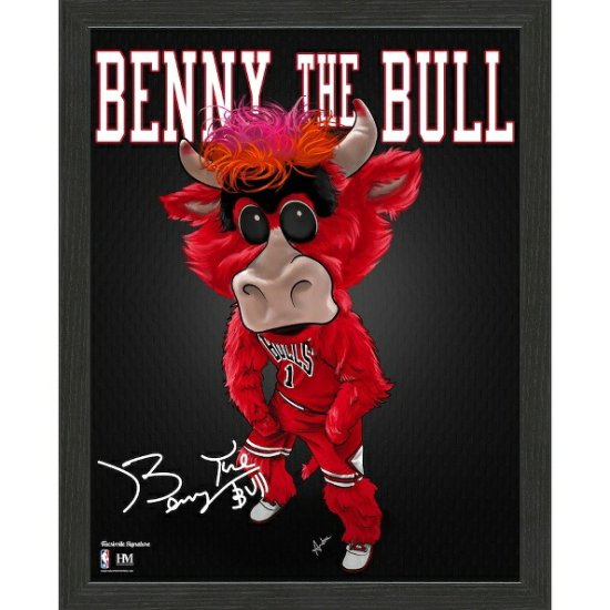 シカゴブルズ ハイランドミント 30.5cm x 38.1cm Benny the Bull