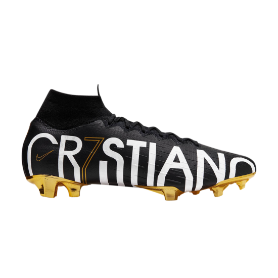 Mercurial Superfly 6 Elite CR7 FG 'Black Vivid Gold' ᡼