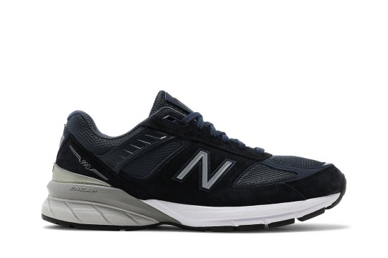 Wmns 990v5 Made in USA Wide 'Navy Silver' ᡼