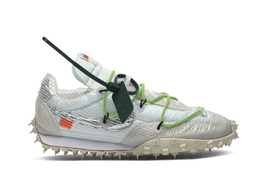 Off-White x Wmns Waffle Racer 'Electric Green' ᡼