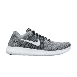 Wmns Free RN Flyknit 'Black White'